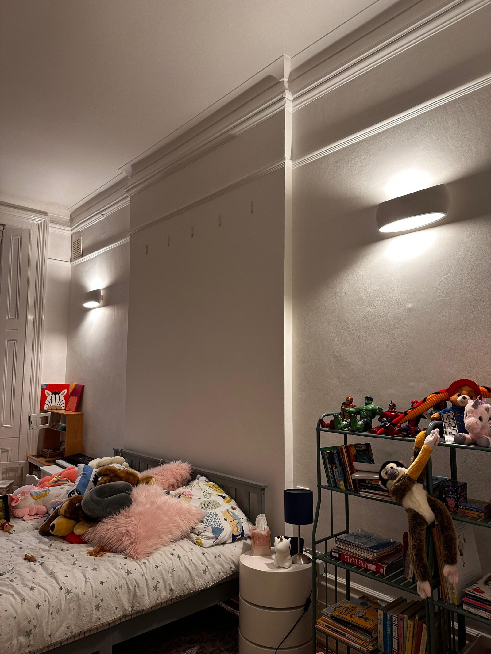 Bedroom wall lights installed by Cruz Electrical, domestic lighting London