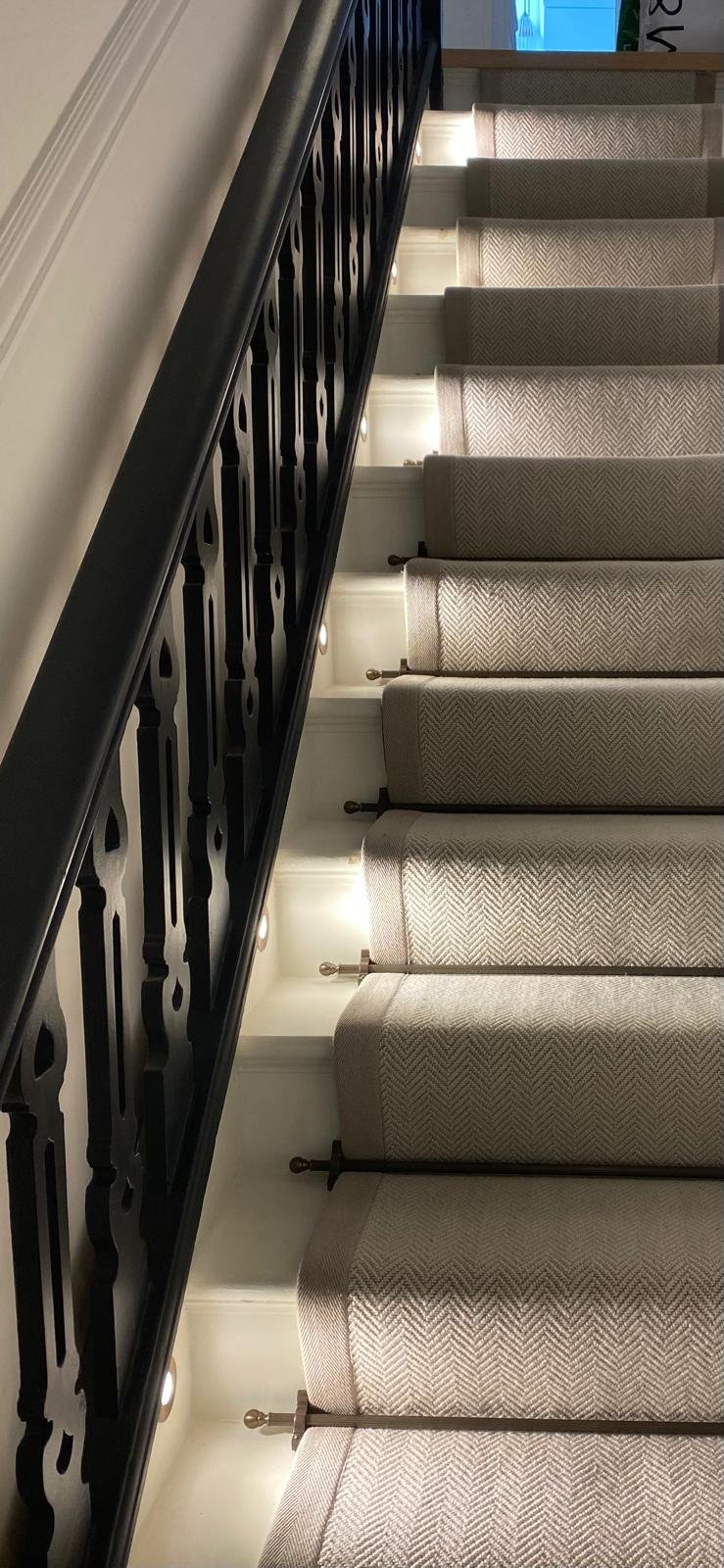 Staircase LED lighting installation, domestic electrical London